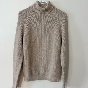 Mango Beige Turtleneck Sweater